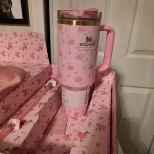 Stanley Pink Floral Tumbler